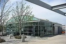 The Van Nuys station building