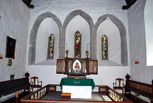Interior front view