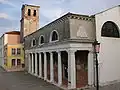 Portico and bell-tower