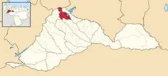 Location in Barinas