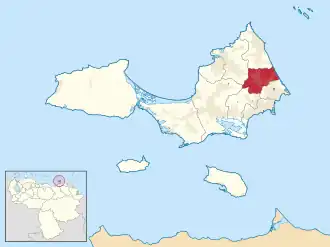 Location in Nueva Esparta