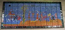 'Verbo América, mural by Roberto Matta