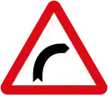 Curve to right
