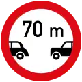 Minimum safe distance