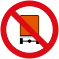 No vehicles carrying dangerous goods