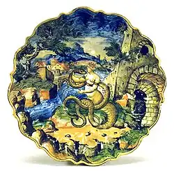 Historiated cup
