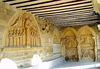 General view of the portico