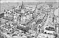 Reconstruction of the medieval Louvre by the Comte de Clarac (1826)