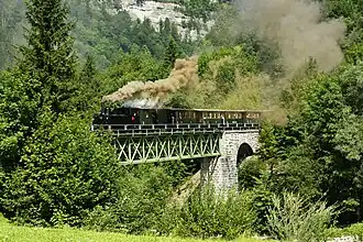The museum railway Bregenzerwaldbahn