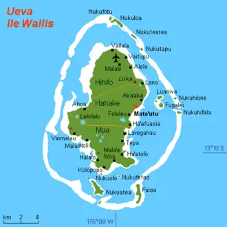 Location of Mata-Utu