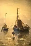 Hendrik Willem Mesdag (1875): Return from fishing, Visserijmuseum.