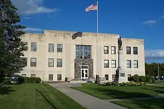The Walsh County Courthouse in Grafton.