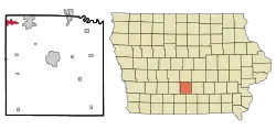 Location of Cumming, Iowa