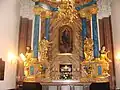 The Rococo Chapel of the Immaculate Conception with an effigy of the Virgin Mary.
