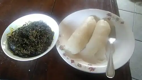 Eru and water fufu