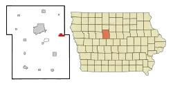 Location of Duncombe, Iowa
