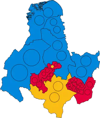 2023 results map
