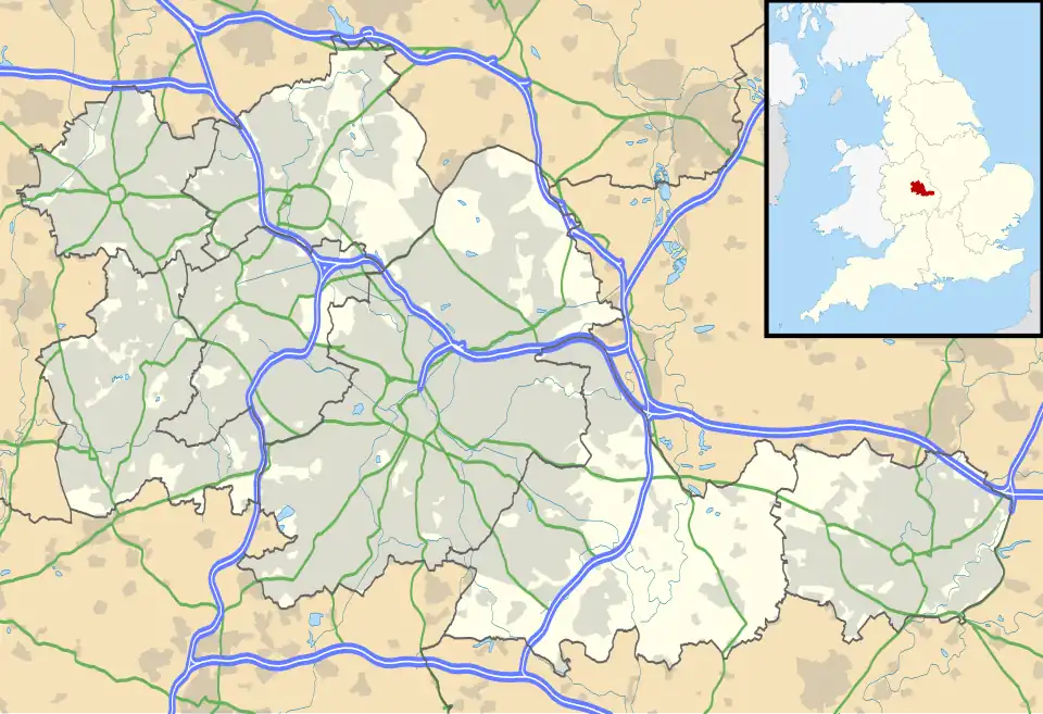 Weoley Castle is located in West Midlands county