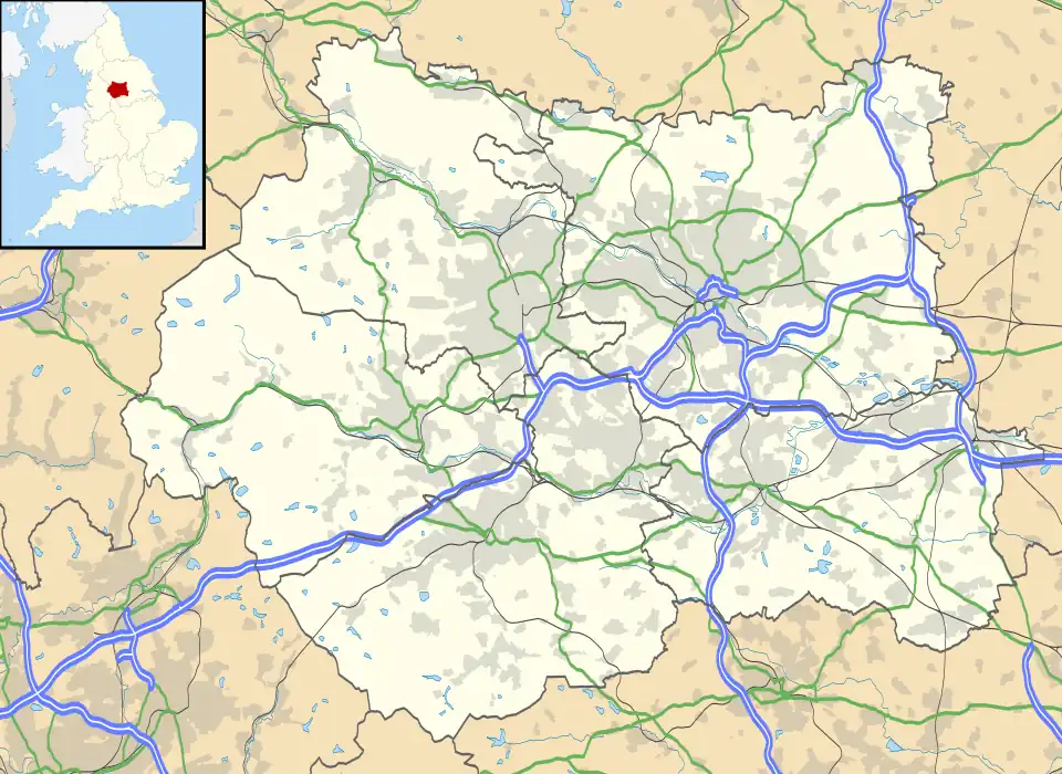 Hallfield is located in West Yorkshire