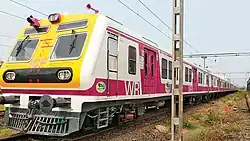 A Medha EMU, with exactly the same design as the Bombardier rakes.