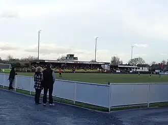 The ground in 2014 before remodelling, looking southwest
