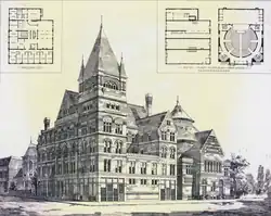 Whiting Building and Opera House, Holyoke, Massachusetts.