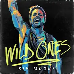 A graffiti-like neon drawing of a man raising his right arm. The album title and artist's name appear below him, colored in yellow and white respectively.