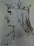 An Anglo-Norman King, Butlin #724 c 1819-20 281x213mm - F Bailey Vanderhoef Jr - Ojai California
