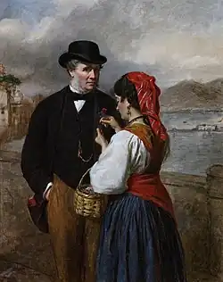 In Naples, Portrait of the Artist, 1875
