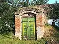 Wine cellar entrance in Kapoly