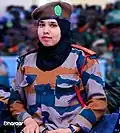Woman with the rank of Laba xídígle in Somaliland Army