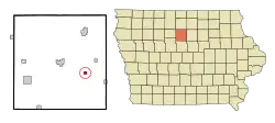Location of Galt, Iowa