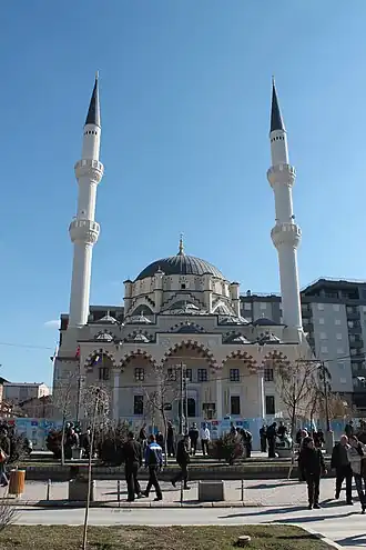 Bayram Paşa Mosque in the center of Mitrovica