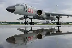 An H-6K of the 28th AR on display at Dyagilevo for Aviadarts 2018