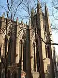 The west facade
