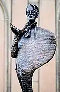 Yeats (bronze) 1990. 240&nbsp;cm.
