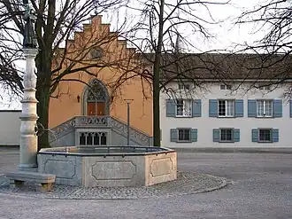 Masonic temple of Lindenhof hill, central Zürich.