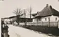 Buildings by the road, before 1939