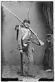 Usually identified only as a "A Union Volunteer" this picture is of Private Frank C. Filley[27] in the 5th New York State Militia Regiment