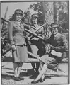 Native American women as Marine Corps Reservists at Camp Lejeune in 1943. The women here represent the Blackfeet, the Potawatomi, and the Ojibwe.