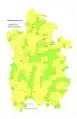 Holenarasipura Taluk Map about Fluoride content in DWS